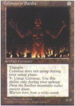 Colossus of Sardia ~ Heavily Played 4th Edition Fourth MTG Magic UltimateMTG Art - Image 1