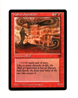 MTG Wall of Opposition NM- Legends Magic the Gathering ~ Free Shipping ~ - Image 1