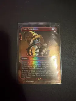 Vivi's Persistence, Magic The Gathering, Final Fantasy, Borderless Foil, NM, 458 - Image 1