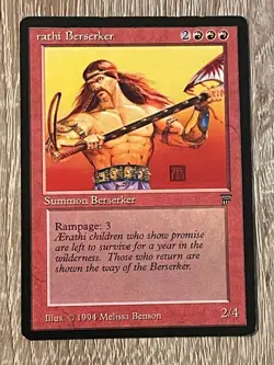 MTG - Aerathi Berserker (rathi) - Legends - NM/LP English Magic 1994 - Image 1