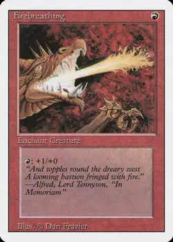 Firebreathing - Revised Edition (3ED) - MTG Rare English Non Foil - Image 1