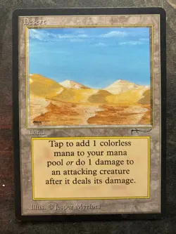 *** ARABIAN NIGHTS Desert *** NM-Mint Condition - DUTY FREE Magic MtG - Image 1