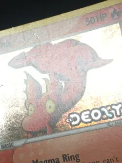 Pokemon TCG Slugma Deoxys 75/107 Reverse Holo Stamped MP - Image 3