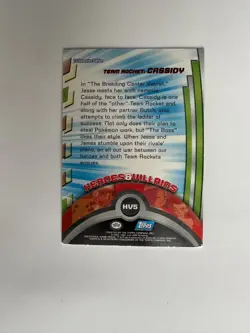 Pokemon Topps Team Rocket Cassidy Foil #HV5 Heroes & Villains Blue Logo - Image 3