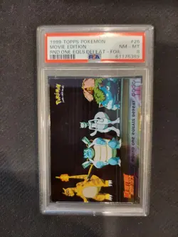 PSA 8 Round One Equals Defeat Foil Topps Pokemon Movie Edition - Image 1