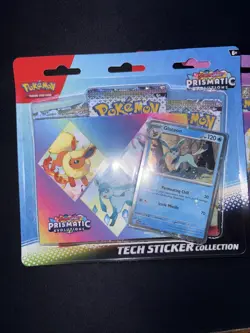 Pokemon TCG Prismatic Evolutions Tech Sticker Collection Set Lot Of 3 Sealed New - Image 3