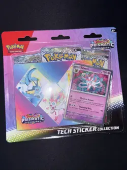 Pokemon TCG Prismatic Evolutions Tech Sticker Collection Set Lot Of 3 Sealed New - Image 4