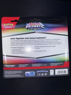Pokemon TCG Prismatic Evolutions Tech Sticker Collection Set Lot Of 3 Sealed New - Image 5