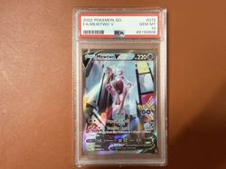 2022 Pokemon GO #072 FA Mewtwo V PSA 10 GEM MINT - Image 1
