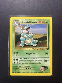Giovanni's Nidoqueen 23/132 Gym Challenge Regular Pokemon WOTC LP - Image 1