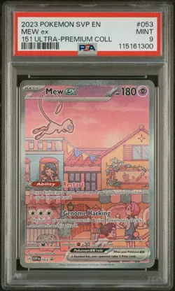 MEW EX #053 BLACK STAR PROMO 151 ULTRA PREMIUM COLLEC 2023 POKEMON SVP EN PSA 9 - Image 1