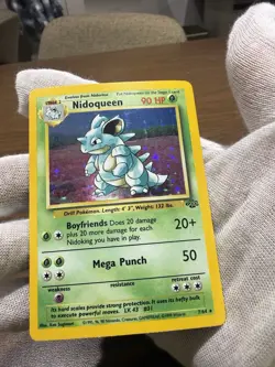 Pokemon TCG Nidoqueen Jungle 7/64 Holo Unlimited Holo Rare - Image 1