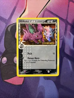 Nidoran 57/101 2006 EX Dragon Frontiers Pokemon Card TCG Reverse Holo Common MP - Image 1