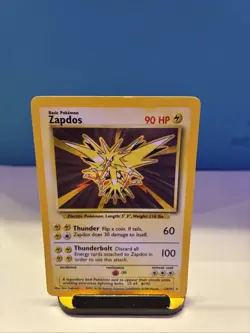 1999 Pokemon WOTC: Base Set Zapdos 16/102 Holo Rare - MP ⚡ - Image 1