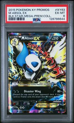 2015 Pokemon Xy Black Star Promos M Absol EX #XY63 Premium Collection PSA 6 - Image 1