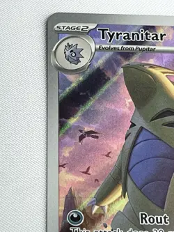 Pokemon TCG Tyranitar Scarlet & Violet Paldea Evolved 222/193 NM IR - Image 3