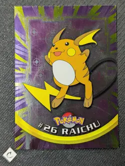 Raichu #26 Topps Holo Foil Blue Logo Vintage Pokemon LP - Image 1