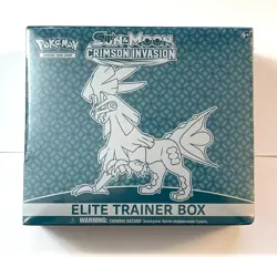 Pokemon Sun & Moon Crimson Invasion Elite Trainer Box Sealed 8 Booster Packs New 728192524684 - Image 1