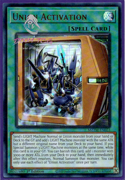 Yugioh! Union Activation MZTM-EN023 (UR) 1st Ed "XYZ/Union Support" - Image 1