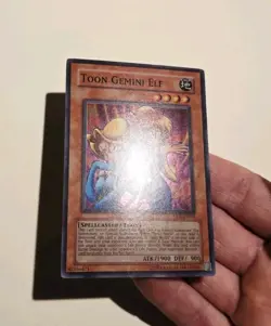 Yugioh Toon Gemini Elf DL6-EN001 Duelist League Super Rare LP - Image 3