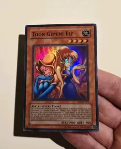 Yugioh Toon Gemini Elf DL6-EN001 Duelist League Super Rare LP - Image 5