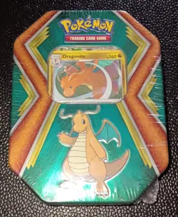 Pokemon TCG Dragonite Dragons Tin w/ 10 Mini 3-Card Booster Packs - NEW/SEALED - Image 1