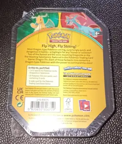 Pokemon TCG Dragonite Dragons Tin w/ 10 Mini 3-Card Booster Packs - NEW/SEALED - Image 2