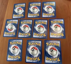 1999 Pokemon Pokemon Trader 77/102 Base Unlimited Rare Nrmt Lot Of 10 Cards - Image 2