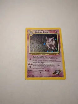 Pokemon TCG Gym Heroes Sabrina's Gengar Holo Rare Card 14/132 Unlimited - Image 2