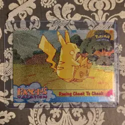 Topps Pokemon Pikachu’s Vacation Racing Cheek To Cheek Holo Foil Card - Image 1