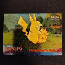 Topps Pokemon Pikachu’s Vacation Racing Cheek To Cheek Holo Foil Card - Image 2