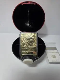 Pokemon 23K Gold Plated CHARIZARD Trading Card 1999 Burger King Limited Edition - Image 2