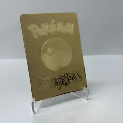 Sadowk Rider Calyrex VMAX HP320 Pokemon Gold Metal Card Collectible/Display - Image 2