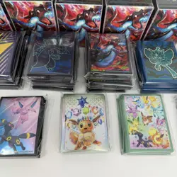 Pokemon Mega Charizard 65 Card Sleeves & Deck Box Sealed Lot Bonus Suprise Items - Image 3