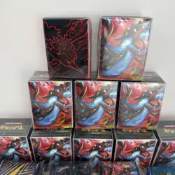 Pokemon Mega Charizard 65 Card Sleeves & Deck Box Sealed Lot Bonus Suprise Items - Image 5