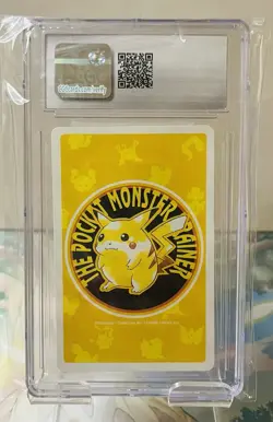 Pikachu Yellow Deck Ace Japanese Pokemon Playing Cards (1998) - CGC 8.5 - Image 2