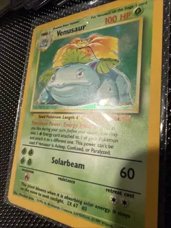 Pokemon TCG Venusaur Holo Rare Card Base Set 1999 - Image 3