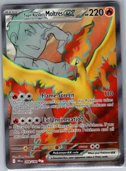 Team Rocket's Moltres ex 208/182 SV10: Destined Rivals - Pokemon Card - NM - Image 1