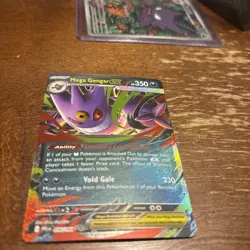 Pokemon Card Mega Gengar ex 056/094 Phantasmal Flames Double Rare Near Mint - Image 1