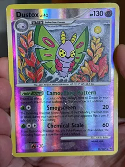 POKEMON DUSTOX LV.42 25/127 REVERSE HOLOFOIL PLATINUM MP CARD - Image 1