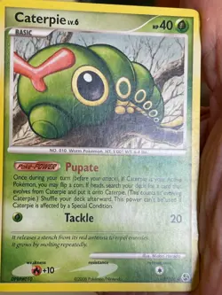 POKEMON CATERPIE LV.6 63/106 COMMON GREAT ENCOUNTERS LP CARD - Image 3