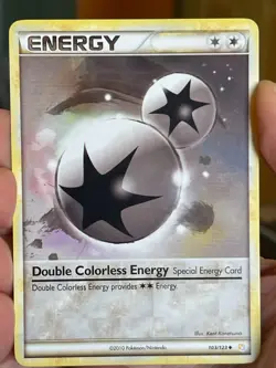 POKEMON DOUBLE COLORLESS ENERGY 103/123 UNCOMMON HEARTGOLD & SOULSILVER NM CARD - Image 1