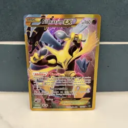 Alakazam EX Fates Collide 125/124 Full Art Holo Secret Rare Pokemon TCG Card - Image 1