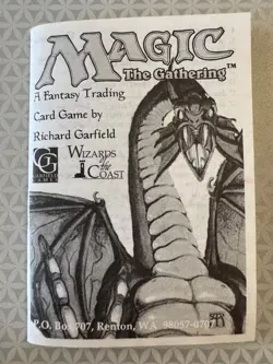 Magic the Gathering 3rd Edition Revised Rule Booklet Mtg White Booklet Insert - Image 1