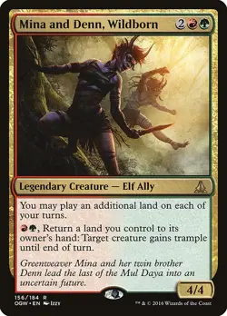 Mina and Denn, Wildborn - Oath of the Gatewatch | MTG Card - Image 1