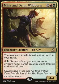 Mina and Denn, Wildborn - Oath of the Gatewatch | MTG Card - Image 3