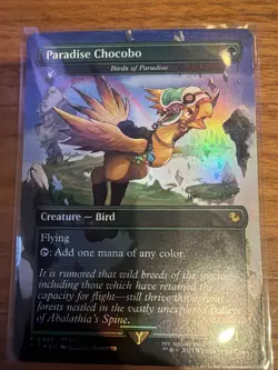 Paradise Chocobo - Birds of Paradise (Borderless) - Commander: Final Fantasy MTG - Image 1