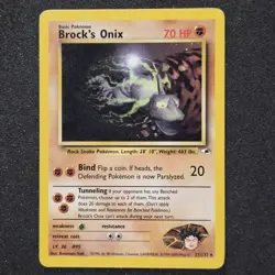 Pokemon 2000 Brock's Onix 21/132 Gym Challenge Non Holo Rare - Image 1