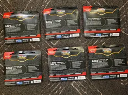 Pokemon TCG Paldean Fates Tech Sticker Collection 3-Pack Blister LOT (x6) - Image 2