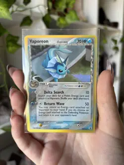 ERROR CARD Vaporeon Delta Species Holo Rare 18/113 Pokemon TCG - Image 1